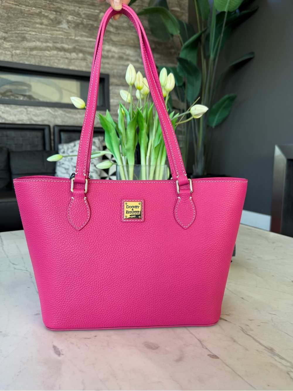 New Dooney & Bourke Lucca Leather Jessie Tote Bag - Picture 4 of 16